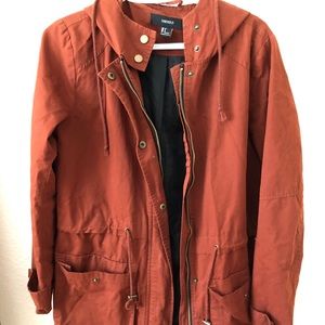 Rust trench style jacket